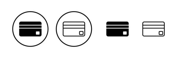 Εικονογράφηση Φορέα Εικονίδιο Πιστωτικής Κάρτας Σύμβολο Και Σύμβολο Πληρωμής Πιστωτική — Διανυσματικό Αρχείο