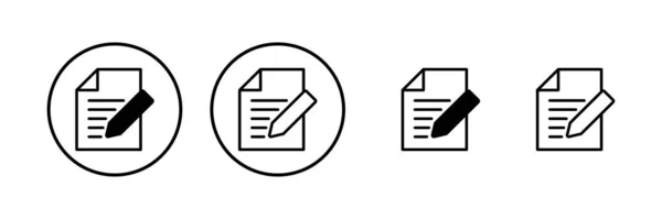 Note Icon Vector Illustration Notepad Sign Symbol — Archivo Imágenes Vectoriales