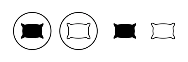 Ikona Polštáře Vektorové Ilustrace Polštář Symbol Pohodlný Načechraný Polštář — Stockový vektor