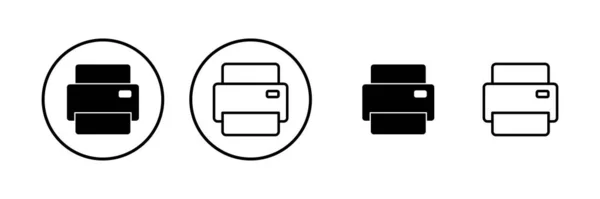 Icono Impresión Ilustración Vectorial Signo Símbolo Impresora — Vector de stock
