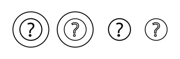 Ερώτηση Εικονίδιο Διανυσματική Απεικόνιση Ερωτηματικό Σημείο Και Σύμβολο — Διανυσματικό Αρχείο