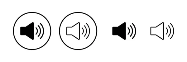 Ikona Reproduktoru Vektorové Ilustrace Znak Hlasitosti Symbol Ikona Reproduktoru Zvukový — Stockový vektor