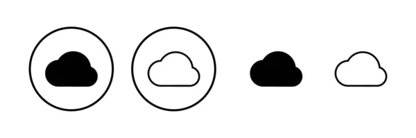Ilustración Vector Icono Nube Signo Símbolo Nube — Archivo Imágenes Vectoriales