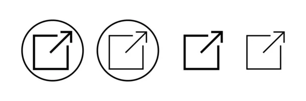 Icono Enlace Externo Ilustración Vectorial Signo Enlace Símbolo Símbolo Hipervínculo — Archivo Imágenes Vectoriales