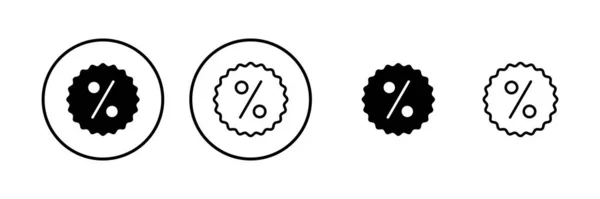 Illustrazione Vettoriale Icona Sconto Segno Tag Sconto Simbolo — Vettoriale Stock