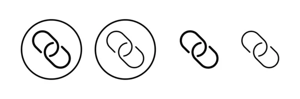 Verknüpfung Symbol Vektor Illustration Hyperlink Kettenzeichen Und Symbol — Stockvektor