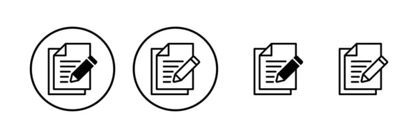 Note Icon Vector Illustration Notepad Sign Symbol — Stock vektor