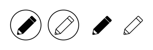 Kalem Simgesi Vektör Illüstrasyonu Kalem Işareti Sembol Simge Vektörünü Düzenle — Stok Vektör