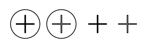 Ilustracja Wektora Ikony Dodaj Znak Symbol — Wektor stockowy