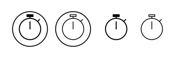 Icône Chronomètre Illustration Vectorielle Signe Symbole Minuterie Icône Compte Rebours — Image vectorielle