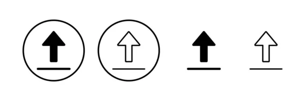 Upload Icon Vector Illustration Load Data Sign Symbol — Stock Vector