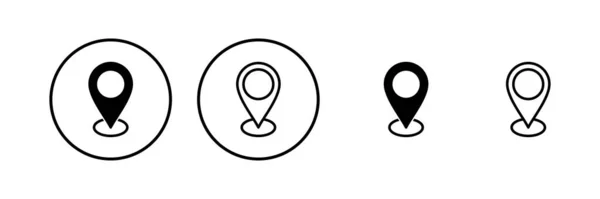 Адресна Піктограма Векторна Ілюстрація Знак Домашнього Розташування Символ Точка — стоковий вектор