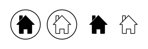 Иллюстрация Вектора Домашней Иконки Знак Дома Символ — стоковый вектор
