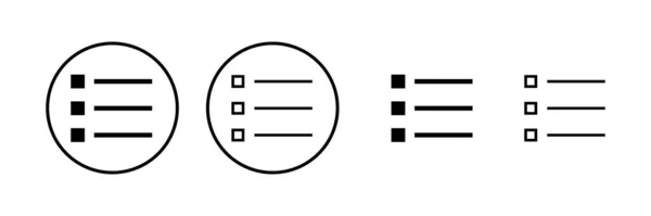 菜单图标矢量说明 网页菜单符号和符号 汉堡包菜单符号 — 图库矢量图片