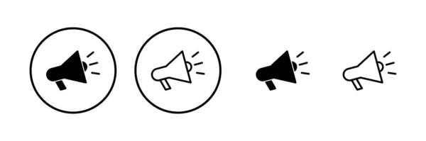 メガホンのアイコンのベクトルイラスト スピーカーの記号と記号 — ストックベクタ