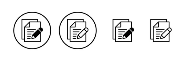 Note Icon Vector Illustration Notepad Sign Symbol — 图库矢量图片