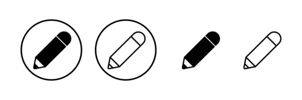 Illustration Vectorielle Icône Crayon Signe Symbole Stylo Modifier Vecteur Icône — Image vectorielle