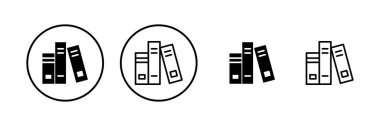 Kütüphane ikonu vektör illüstrasyonu. eğitim işareti ve sembol