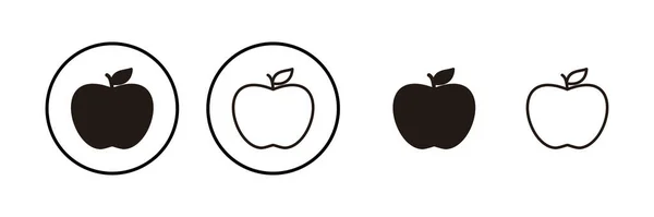 Apple Icon Vector Illustration Apple Zeichen Und Symbole Für Webdesign — Stockvektor