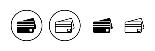 Kreditkort Ikon Vektor Illustration Betalningsskylt Och Symbol För Kreditkort — Stock vektor