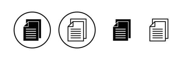 ドキュメントアイコンベクトルイラスト 紙の記号と記号 ファイルアイコン — ストックベクタ