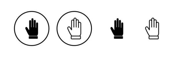 Illustration Des Handsymbolvektors Handzeichen Und Symbol Geste Mit Der Hand — Stockvektor