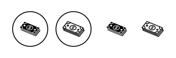 Εικονογράφηση Διάνυσμα Χρημάτων Σημάδι Και Σύμβολο Χρημάτων — Διανυσματικό Αρχείο