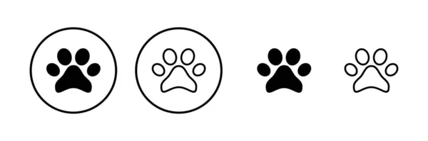 Лап Піктограма Векторна Ілюстрація Знак Символ Лапи Собака Або Котяча — стоковий вектор