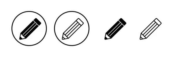 Obrázek Vektoru Ikony Tužky Znak Symbol Pera Upravit Vektor Ikon — Stockový vektor