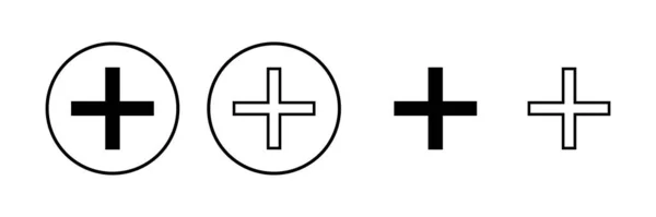 加上图标矢量图解 添加附加符号和符号 — 图库矢量图片