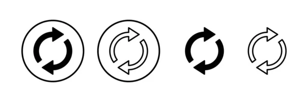 Actualiser Illustration Vectorielle Icône Recharger Signe Symbole Icône Mise Jour — Image vectorielle