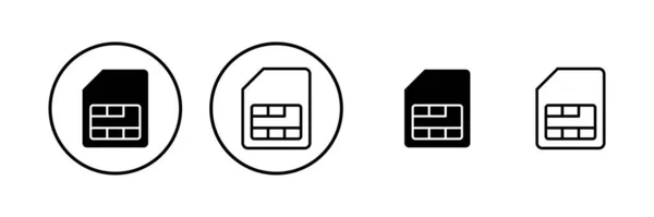 Εικονογράφηση Διανύσματος Εικονιδίου Κάρτας Sim Σύμβολο Και Σύμβολο Διπλής Κάρτας — Διανυσματικό Αρχείο
