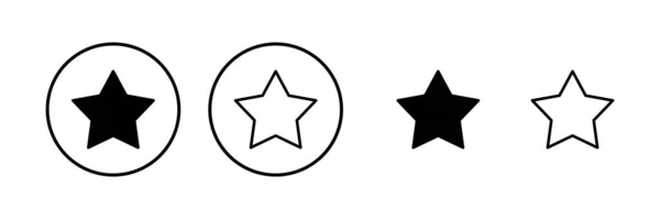 Yıldız Simgesi Vektör Çizimi Reyting Işareti Sembol Favori Yıldız Simgesi — Stok Vektör