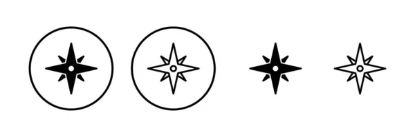 Kompass Ikon Vektor Illustration Pil Kompass Ikon Tecken Och Symbol — Stock vektor