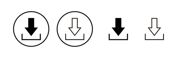 Scarica Icona Vettoriale Illustrazione Scarica Segno Simbolo — Vettoriale Stock