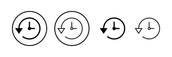 Historik Ikon Vektor Illustration Senaste Händelse Historia Tecken Och Symbol — Stock vektor