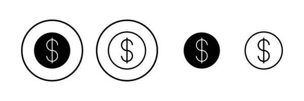 Ilustração Vetor Ícone Dinheiro Sinal Dinheiro Símbolo —  Vetores de Stock