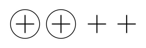 Ilustracja Wektora Ikony Dodaj Znak Symbol — Wektor stockowy