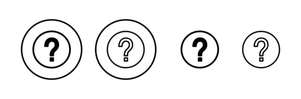 Icono Pregunta Ilustración Vector Signo Interrogación Símbolo — Vector de stock