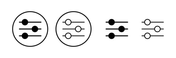 Configuración Icono Vector Ilustración Ajustes Engranaje Signo Símbolo Señal Engranaje — Archivo Imágenes Vectoriales