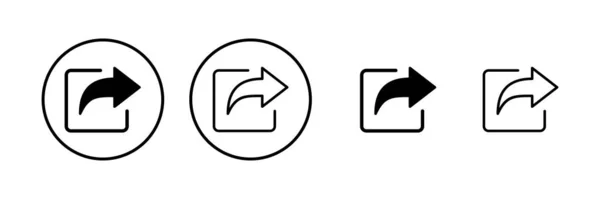 Compartilhar Ícone Ilustração Vetorial Signo Símbolo Partilha — Vetor de Stock
