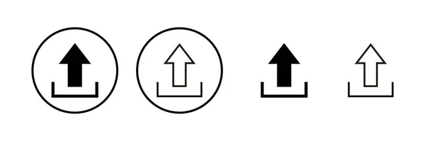 Icon Vektor Illustration Hochladen Datenzeichen Und Symbol Laden — Stockvektor