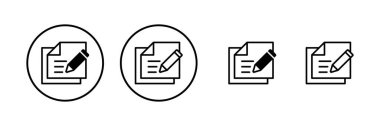 Note icon vector illustration. notepad sign and symbol
