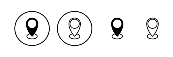 Obrázek Vektoru Ikony Adresy Značka Symbol Domácí Polohy Pinpoint — Stockový vektor