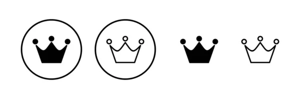 Crown Icon Vector Illustration Crown Sign Symbol — Stock Vector
