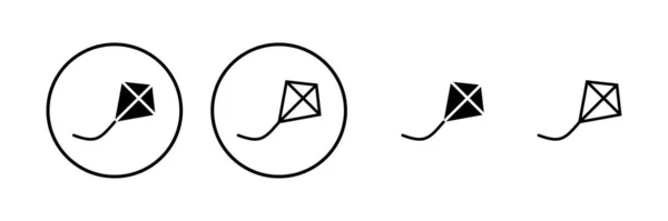 Kite Ikon Vektor Illustration Drake Tecken Och Symbol — Stock vektor