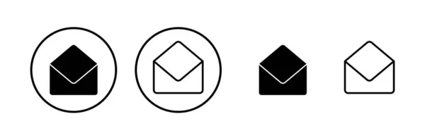 Illustrazione Vettoriale Icona Mail Segno Simbolo Posta Elettronica Icona Mail — Vettoriale Stock