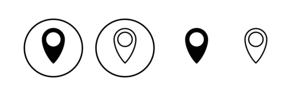 Ilustracja Wektora Pinu Znak Lokalizacji Symbol Ikona Przeznaczenia Sworzeń Mapy — Wektor stockowy