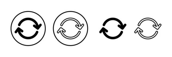 Odśwież Ilustrację Wektora Ikony Przeładuj Znak Symbol Ikona Aktualizacji — Wektor stockowy