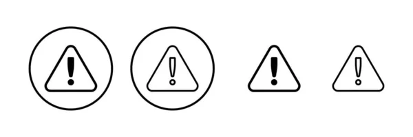 Восклицательный Знак Опасности Иллюстрации Знак Внимания Символ Предупреждающий Знак Опасности — стоковый вектор